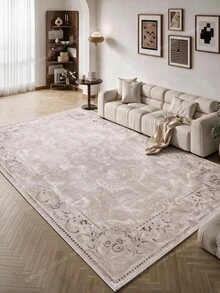 Digitally Printed Non-Slip Washable Runner And Area Rug, Modern Design | Modern, Scandinavian, Bohemian And Classic Styles | 100% Polyester - White - View 3