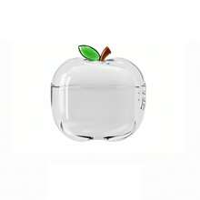 Casing Earphone Bluetooth Apple Pro Kartun Apel Transparan Kreatif Cocok Untuk 1/2/3/4 - Apple Transparan - View 6