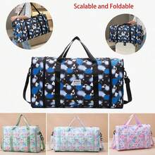Tas Jinjing Semalam + Tas Duffle Bermotif + Organizer Multi Kompartemen + Tas Olahraga Akhir Pekan untuk Penggunaan Sehari-hari + Tas Bahu Quilted Gradien Pastel - MultiWarna - View 5