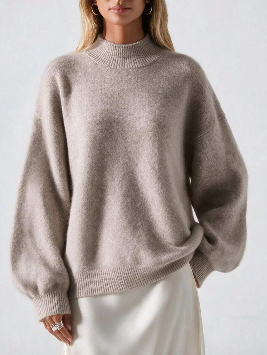 SEREN Women's Soft Knit Sweater, Long Sleeve Regular Fit Pullover, Autumn/Winter Wardrobe Essential - Yan - View 1