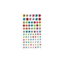Multi-Color Self-Adhesive Face Rhinestone Stickers, Assorted Styles, Includes Mixed Round, Heart And Flower Rhinestones, Shiny Face, Body And Nail Art DIY Decoration, Suitable For Festivals, EDM Festivals And Party Makeup - Multicolor - View 12