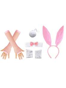 1pc Women's Rabbit Ear Headband Accessory, Cute & Sexy Rabbit Girl Headpiece For Nightclub, Halloween, Brazilian Carnival, Outfit Accessory, Gift - Multicolor - View 11