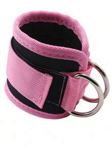 2pcs Fitness Ankle Straps Adjustable D-Ring Support Cuffs Padded Ankle Wraps For Leg Workouts Adjustable And Breathable Ankle Sleeves - Multicolor - View 8