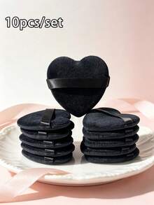 10pcs Heart-Shaped Makeup Sponges, Suitable For Wet/Dry Use, Soft And Elastic Pink Blending Sponges, Dual-Use For Foundation And Base Makeup, Suitable For Normal Skin, Beginner-Friendly Makeup Tool, 1pc - Multiple Styles - View 13