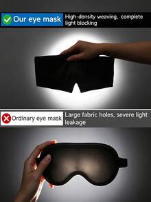 Gravity Eye Mask, Comfortable Light-Blocking Sleep Mask, Luxury Unisex Sleep Mask, Washable And Reusable, Breathable And Light-Blocking, Adjustable Elastic; Suitable For Bedroom, Travel, Office And School; Perfect As A Gift For Family, Colleagues And Friends; Travel Essential - Multicolor - View 4