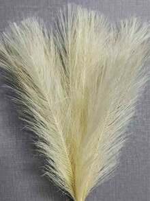 5/15pcs Artificial Reed Grass, Fluffy Faux Flowers, Artificial Reeds, Suitable For Home Farmhouse Decor, Bohemian Style Decor, Faux Flower Artificial Reed Decor, Vase Filler, Room Decor, Wedding Centerpiece Decor, Birthday Graduation Gift, Home Decor Vase Glass Vase - Multiple Styles - View 15