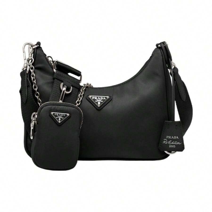 Prada Women Top Handle Bags - Black - View 1