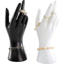 1个女士手型手镯手套戒指展示架，珠宝展示架，适用于手镯、戒指、手套等，女士收纳整理器，旅行必备礼品，房间装饰 - 彩色 - 查看 13