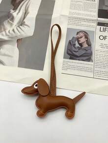 Dachshund Keychain - Cute PU Leather Dog Pendant With Detachable Lanyard; Multi-Functional Accessory For Bags And Car Keys, Perfect Choice For Pet Lovers - Multicolor - View 10
