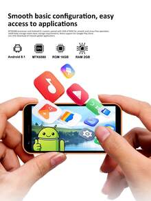 SERVO 18SEmini 迷你口袋手機 Android 8.1 2GB RAM+16GB ROM 3.0 吋螢幕 WiFi 雙卡雙待 3G WCDMA - 藍色 - 查看 7