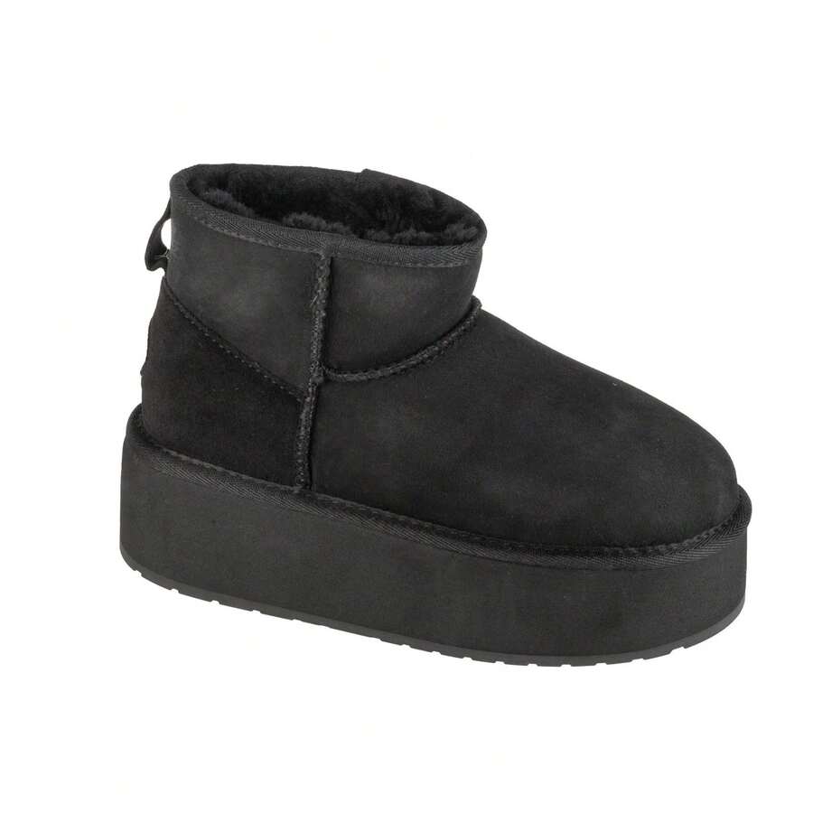 بوت شتوي نسائي EMU Australia Stinger Micro Flatform W13082-BLAK باللون الأسود - الأسود - مشاهدة 1