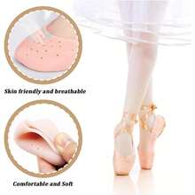 2 Pairs High Heel Toe Protectors, Toe Pads, Gel Toe Sleeves, Reusable Women's Toe Covers, Breathable Forefoot Metatarsal Gel Ballet Sock Pads, Foot Pain Relief Blister Prevention, Essential For Dance And Sports - Multicolor - View 8