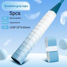 5PCS Sticky Grip Tape, Badminton Gradient Grip, Sticky Anti-Slip Sweat-Absorbing Tape, Handle Shock-Absorbing Adhesive, Tennis Racket, Fishing Rod Grip, Badminton Racket Handle Wrap - Multicolor - View 9