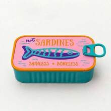 Creative Sardine Can Portable Jewelry Box, Fish Bone Necklace Anti-Tangle Storage Box, Travel Mini Ring & Earring Storage Box, Travel Jewelry Storage Box, Portable Jewelry Storage Box, Suitable As A Gift Or Personal Use, Travel Essential - Sardine Tin Jewelry Box - View 9