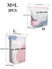 2026 No-Pump 3D Vacuum Storage Bags, 80% Compression Rate, Extra Large Capacity, 3D Roll-Up Vacuum Seal Bags, Upgraded Large Capacity Compression Storage Bags, Suitable For Bedding, Clothing, Blankets, Oversized Bedding, Travel Storage Cubes - Multicolor - View 9