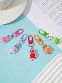 Cute Glow-In-The-Dark Mini Turtle Keychain, Colorful Glowing Resin Turtle Bag Charm, Clip-On Backpack Pendant Decorative Gift - Glow-in-the-dark Turtle - View 5