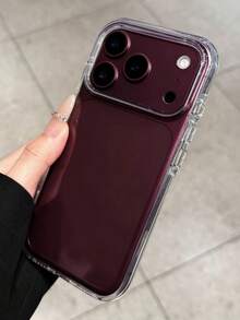 極簡透明亮面相機保護手機殼，相容 iPhone 18 Pro Max 17 ProMax 17Pro 17 Air 16 ProMax 15 14 13 Pro Max，磨砂透明背蓋 - 無色 - 查看 4