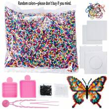 SMI Fine Set Of 30,000 2.6 Mm Mini Assorted-Color Fuse Beads(Random Colors),Adult Pixel Art DIY Puzzle,Handmade Pixel Art With Fuse Beads, - Multicolor - View 7