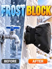 Faucet Anti Freezing Insulation Cover Outdoor Water Pipe Anti Freezing Dust Cover To Prevent The Faucet From Freezing Winter Insulation Artifact Reusable Easy To Remove For Home Garden Kitchen Various Outdoor Environments Winter Essential - A - View 4