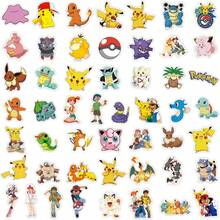 50pcs Pok é Mon Stickers, Pok é Mon Stickers, Cartoon Graffiti, Creative Skateboard DIY Decoration Stickers - Multicolor - View 7