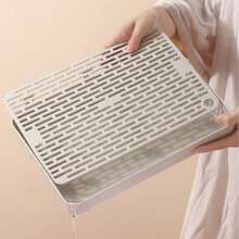 Corner Grated Small Pet Litter Box (Hollow Grate Separates Urine), Detachable And Easy To Clean Pet Toilet, Suitable For Rabbits, Guinea Pigs, And Other Small To Medium Pets, All-Season Use - White - View 10