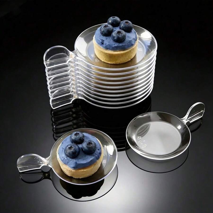 1/5/10/15pcs Mini Dessert Plates, Small Plates, Sushi Plates, Party Plates, Sauce Dishes, Appetizer Plates, Suitable For Weddings, Parties, Easter, Labor Day, Music Festivals, Fashion Party Tableware - Multicolor - View 1