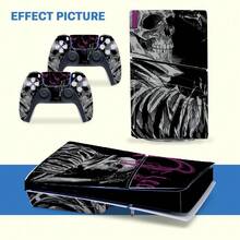 1 Set Printed Pattern Skin Stickers For Slim Game Console, Waterproof Scratch-Resistant Personalized Decorative Protective Film For Controller - View 8