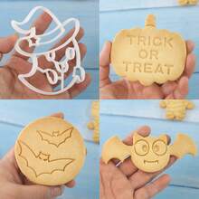 MIANXIAOXIN 1 Pc Halloween Cookie Cutter Pumpkin Skull Witch Ghost Bat DIY Baking Tools For Party - Multicolor - View 4