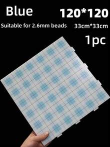 特大號 120 針方型彩色 Perler 珠子模板板附刻度，適用 2.6mm 珠子，Perler 珠子 DIY 工具組，珠飾手工材料，生日禮物與節日派對小禮，萬聖節，紫色 藍色 粉色 綠色 - 多款 - 查看 9