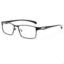 Classic Retro Square Eyeglass Frame For Men's Brand Design TR Stainless Steel Titanium Alloy Metal Frame Glasses Suitable For Daily Wear - Clear - View 7