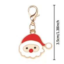 30/9/3pcs Christmas Theme Keychains, Featuring Santa Claus, Snowman, Gingerbread Man, Bell, Reindeer Designs, With Storage Bag, Christmas Hug Greeting Card With Blessing Message, Random Keychain Styles, 30pcs[10 Random Style Keychains + 10 Cards + 10 Mesh Bags] - Multicolor - View 5