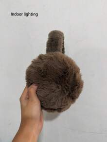 1pc Winter Faux Rabbit Fur Ear Muffs, Warm Thermal Lining Foldable Ear Muffs, Windproof Foldable Ear Muffs Winter Accessory - A - View 6