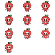 Korean Pop Apple Enamel Pin Color Blocking Fashion Decorative Badge Ornaments Lapel Bag Badges Gifts - Multicolor - View 10