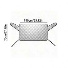 Car Rear Windshield Snow Cover, Thickened Rear Window Frost Guard With Elastic Hook, Windproof Protectors - K - View 3