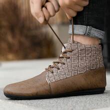 Men's New Autumn/Winter Outdoor High-Top Boots, Lightweight Comfortable Work Boots, Fashion Versatile Workwear Boots For Men - Khaki - View 7