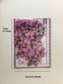 1 Paket 20 buah Stiker Dekoratif Ranting Bunga Merah Muda PET untuk Scrapbooking - Satu-Ukuran - View 7