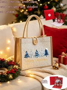 1/2pcs Dachshund Letter Print Pattern Storage Bag, Lightweight And Portable, Suitable For Travel Carrying Cosmetics And Shopping - Multicolor - View 15