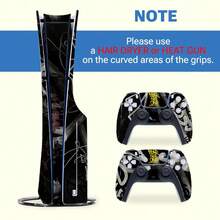 1 Set Waterproof Scratch-Resistant Printed Pattern Skin Stickers For Slim Game Console And Controller Personalized Decorative Protective Film - Multicolor - View 10