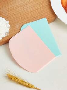 6pcs Minimalist Colorful Plastic Dough Scrapers, Flexible Cake Cream Scrapers, Dough Cutter And Smoother, Suitable For Bread, Pizza, Pastry, Dessert Making, Home Baking DIY Tools, Perfect For Mother's Day, Graduation Party - Multicolor - View 8