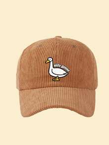 1pc Baseball Cap With SILLY GOOSE Print,Classic Snapback Hat, Lightweight Breathable Sun Protection Hat, Suitable For Daily Commute, Street And Casual - Multicolor - View 15