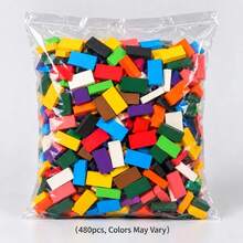 480-Piece Colorful Wooden Domino Set-Featuring Stacking Races And Tabletop Puzzle Games; An Educational Toy Perfect For Family Interaction And An Ideal Gift For Christmas Or Birthdays. - Multicolor - View 13