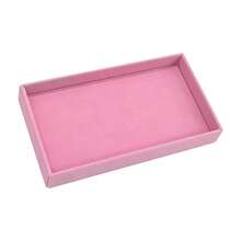 Jewelry Organizer Trays Pink Flannelette 10 Pack Removable Divider Drawer Insert For Ring Earring Necklace Watch Storage Display - Pink - View 4