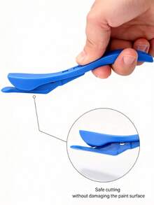 1pc Safety Sliding Gift Wrapping Knife + 10pcs Blades - Concealed Blade, Multi-Functional Utility Knife, Suitable For Wrapping Paper, Car Film Cutting, Vinyl Film Etc. - Perfect Choice For Christmas, Birthday And Party Occasions - A - View 4