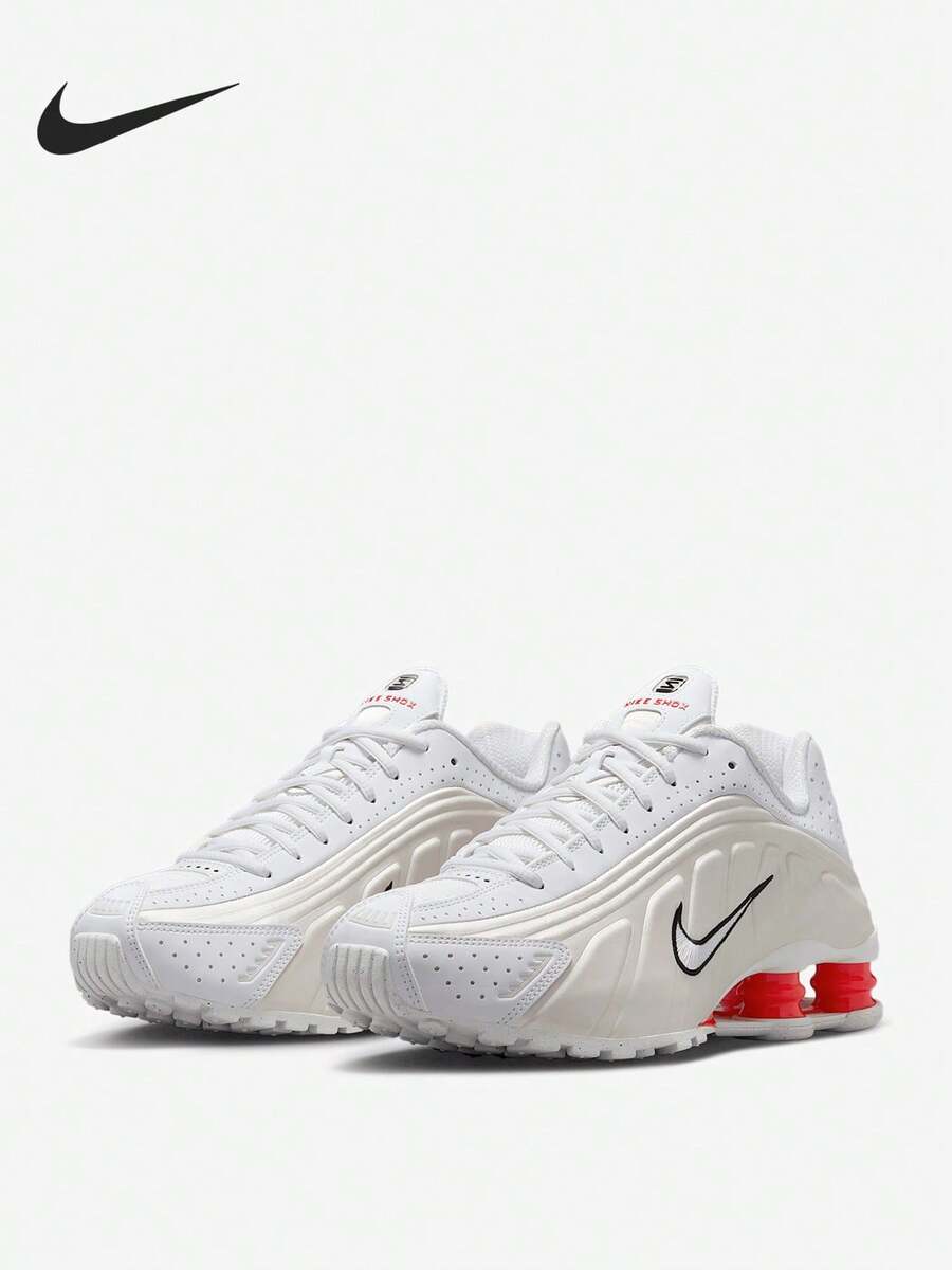 Nike Authentic SHOX R4 Women's Cushioned Breathable Low-Top Running Shoes AR3565-103 - AR3565-103 - View 1