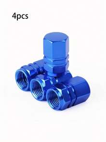 2/4/8pcs Hexagonal Aluminum Alloy Valve Stem Caps - Explosion-Proof Tire Valve Stem Covers, Dustproof & Waterproof, Suitable For Cars, Motorcycles, Trucks And Bicycles - Multicolor - View 26