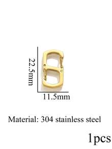 1 Pc Stainless Steel Digital Clasp, Spring Clasp For Necklaces And Bracelets-DIY Jewelry Making Supplies - Connector - View 9