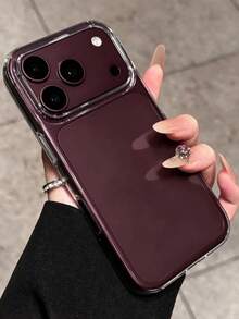 極簡透明亮面相機保護手機殼，相容 iPhone 18 Pro Max 17 ProMax 17Pro 17 Air 16 ProMax 15 14 13 Pro Max，磨砂透明背蓋 - 無色 - 查看 3