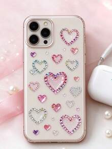 1 buah Set Stiker Dekoratif Hati Warna-warni dengan Rhinestone, Stiker Dekoratif Akrilik Mengkilap 3D, Stiker Rhinestone Hati & Bintang Berongga Perekat Sendiri dengan Pinset, Cocok untuk Casing Ponsel, Kamera, Earphone, Kotak Hadiah, Kartu Ucapan, Perhiasan, Dekorasi Pesta - Satu-Ukuran - View 3