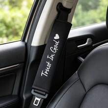 2pcs Universal Car Seat Belt Shoulder Pads, Printed Pattern Pressure Relief Protective Covers, Car Interior Decoration Accessories - A - View 5
