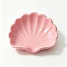 1 Piece Nordic-Style Seashell-Shaped Soap Dish, Multifunctional Cosmetic And Jewelry Storage Tray, White Desktop Decor, Bathroom Accessory, Non-Slip Soap Rack, Dressing Table Surface Storage, Minimalist Home Decor, Essential Bathroom Soap Holder - A - View 13
